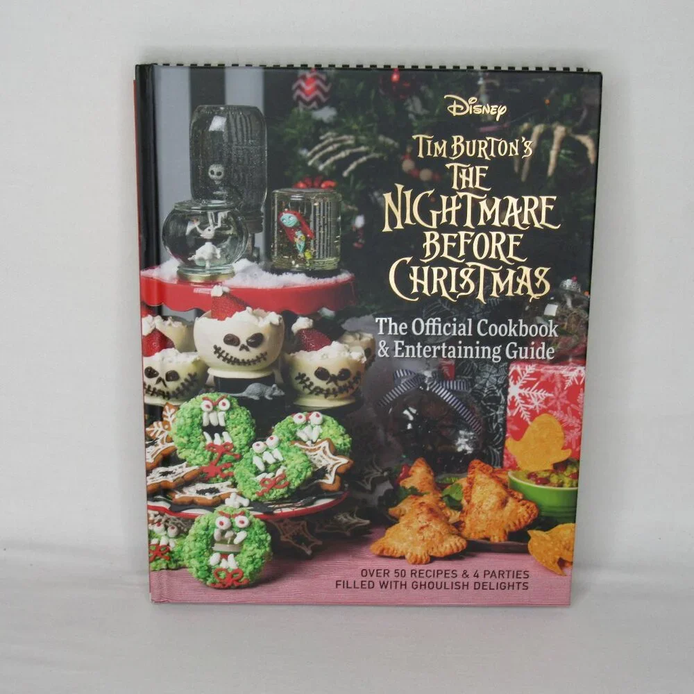 Disney Tim Burton's Nightmare Before Christmas Official Cookbook Hardcover